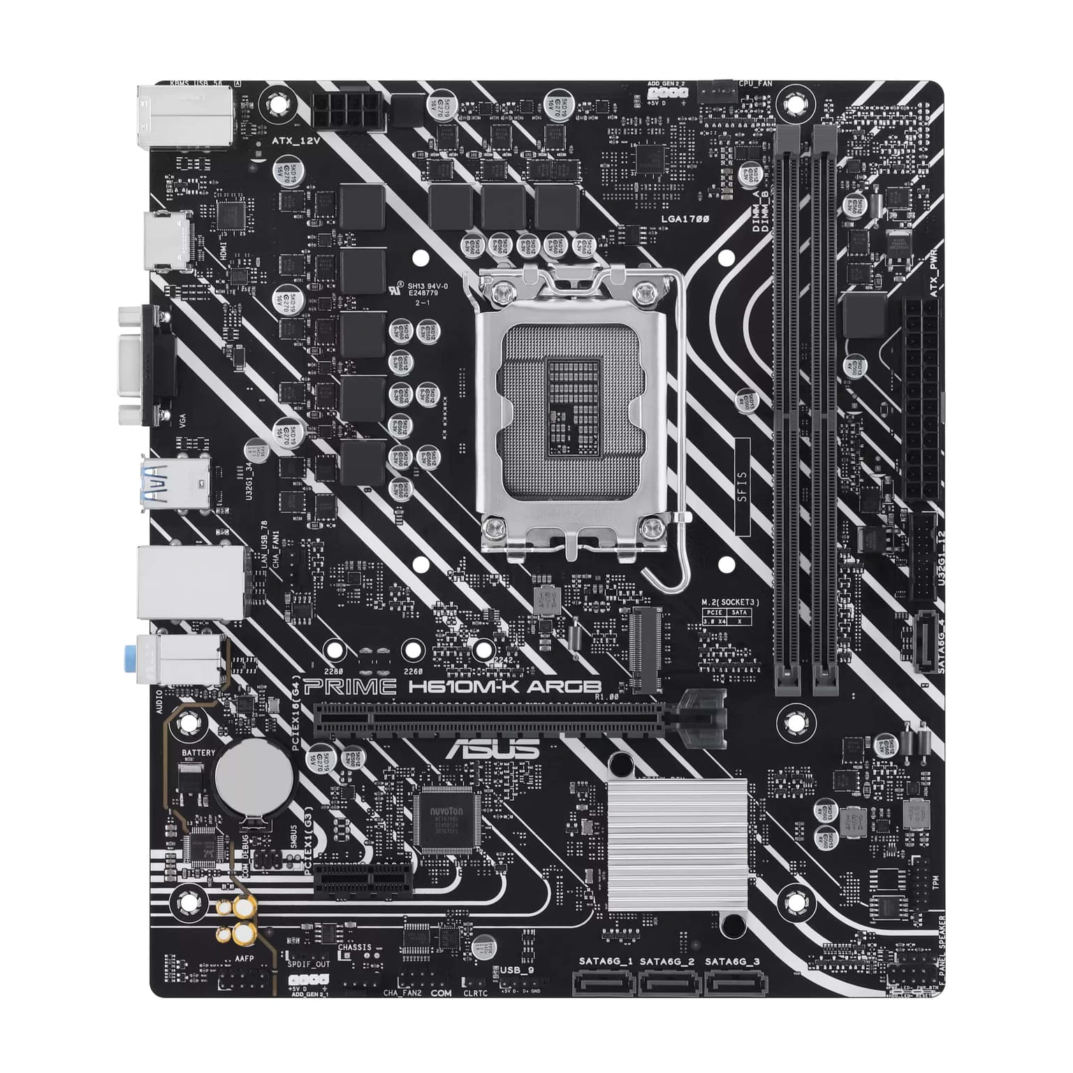 ASUS Prime H610M-K ARGB Motherboard