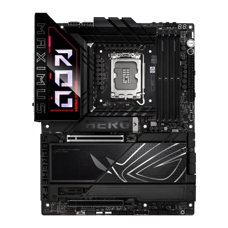 ASUS Motherboard ROG MAXIMUS Z890 HERO s1851 Z890 4xDDR5 M.2 Thunderbolt HDMI Wi-Fi BT ATX