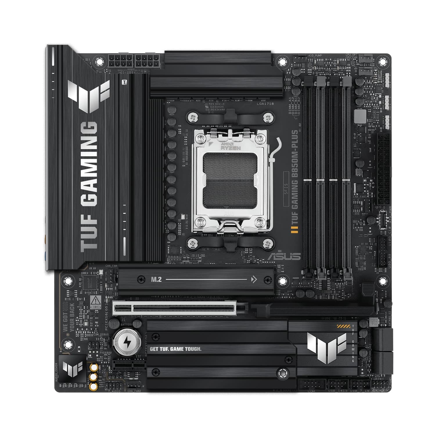 ASUS Motherboard TUF GAMING B850M-PLUS sAM5 B850 4xDDR5 M.2 HDMI DP mATX