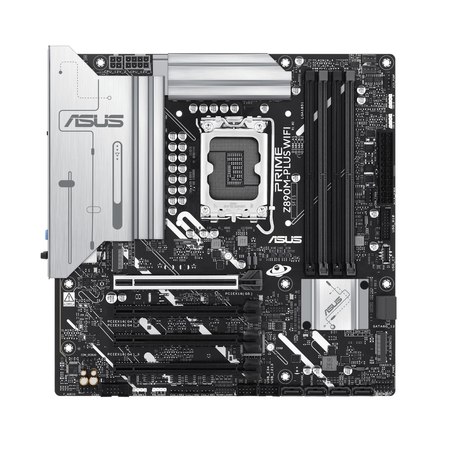 Motherboard ASUS PRIME Z890M-PLUS WIFI s1851 Z890 4xDDR5 M.2 HDMI DP Wi-Fi BT mATX
