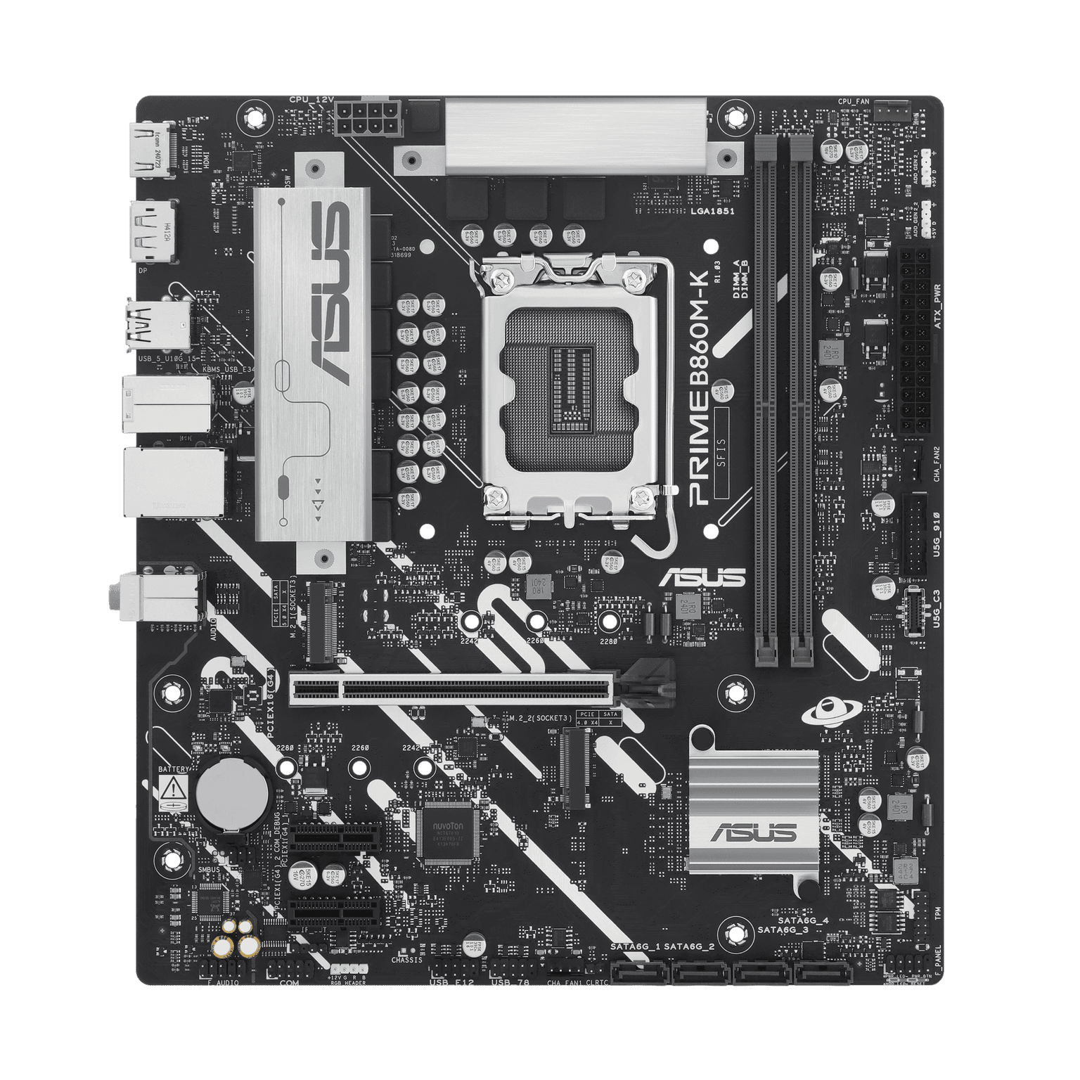 Mouseboard ASUS PRIME B860M-K s1851 B860 2xDDR5 M.2 DP HDMI Wi-Fi BT mATX