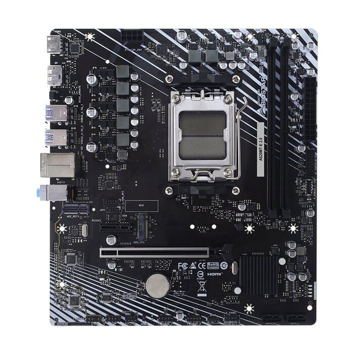 BioStar Mainboard,AMD A620MTE 2.0, Socket AM5, uATX, GbE LAN, DDR5