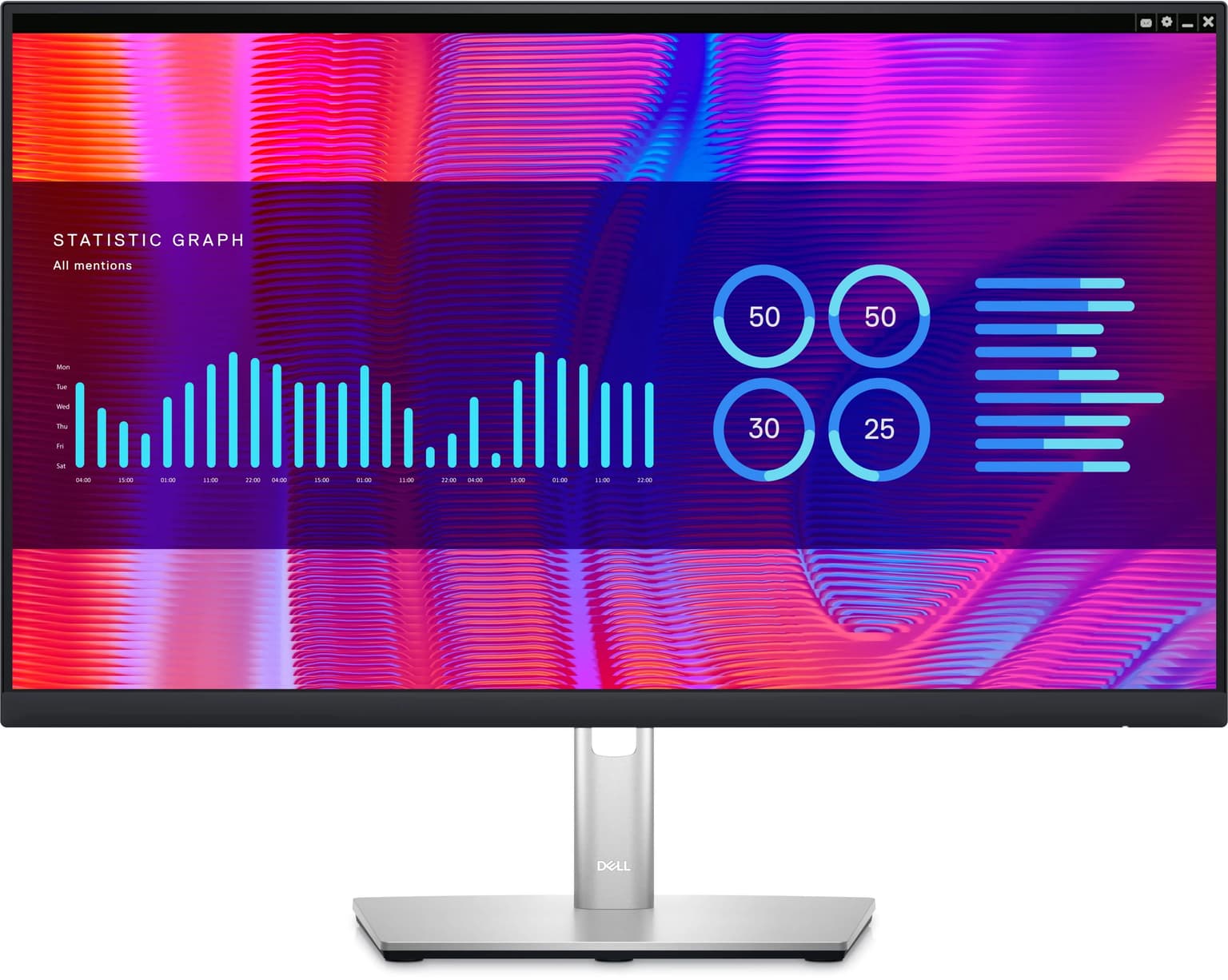 Dell Monitor 23.8" P2423DE HDMI, DP, USB-C, RJ-45, IPS, 2560x1440, sRGB 99%, Pivot