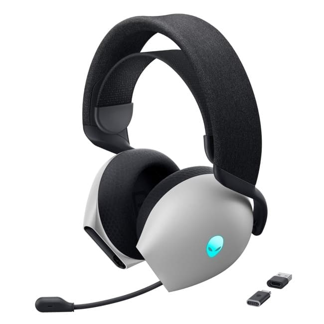 Dell Alienware Tri-Mode Wireless Gaming Headset AW725H - Lunar Light