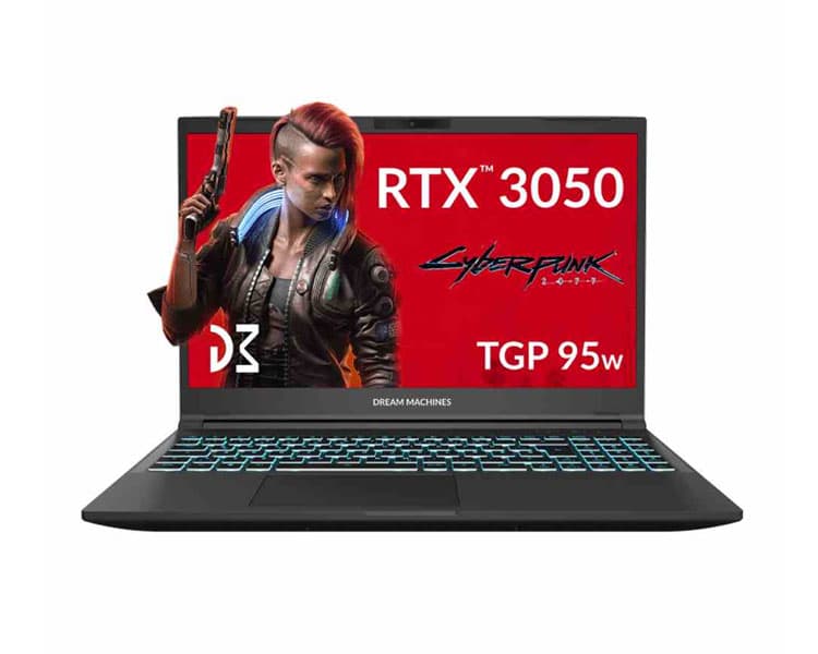 Dream Machines RG3050-15 15.6" FHD 144Hz Intel i5-13420H 16GB 512GB SSD RTX3050 4GB - RG3050-15UA70