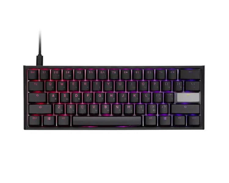 Ducky One 2 Mini Cherry Red RGB LED Black/White - DKON2061ST-RRUPDAZT1