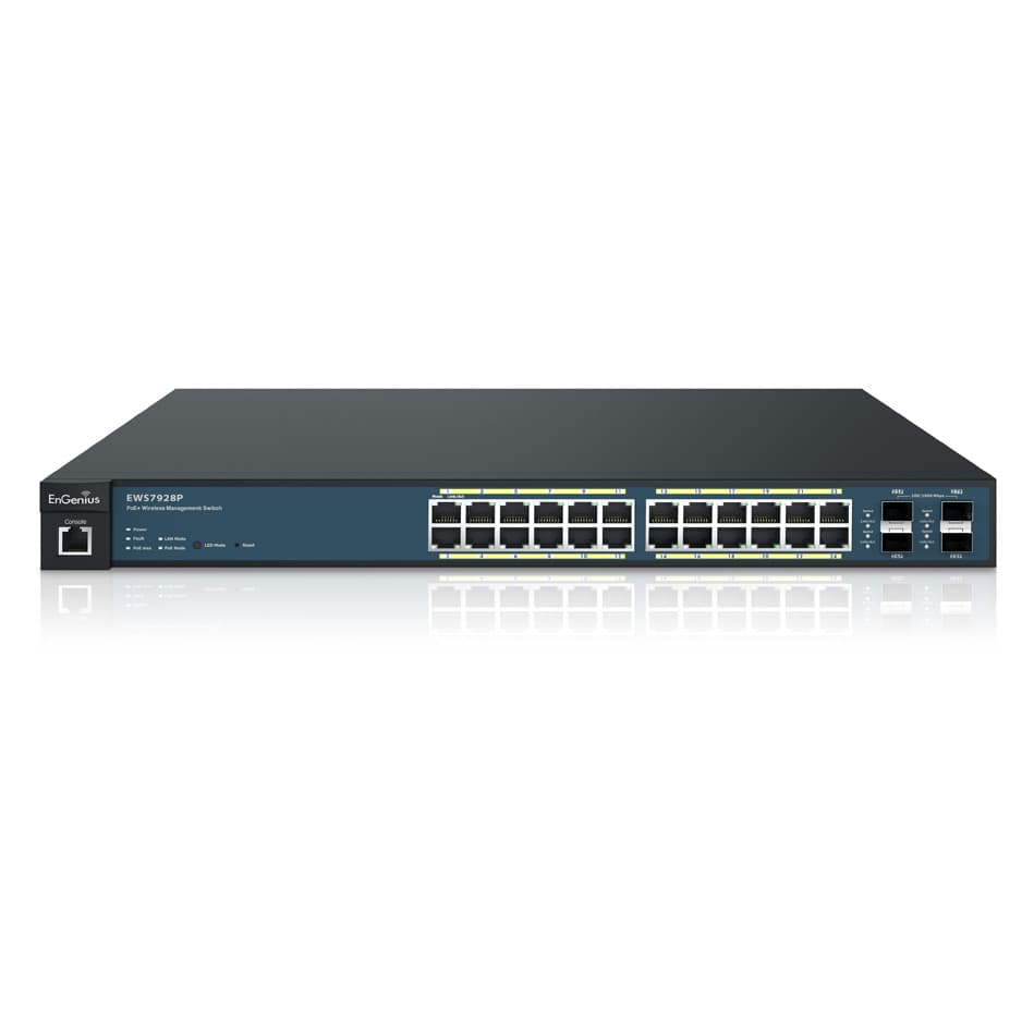 EnGenius EWS7928P 24-Port 185W PoE+ Managed Switch