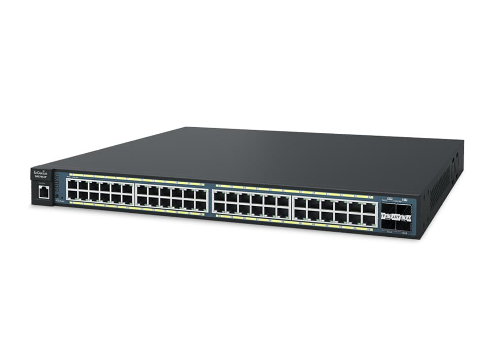 EnGenius Wireless Management 50AP 48-port GbE PoE.at Switch 410W 4SFP L2 19i