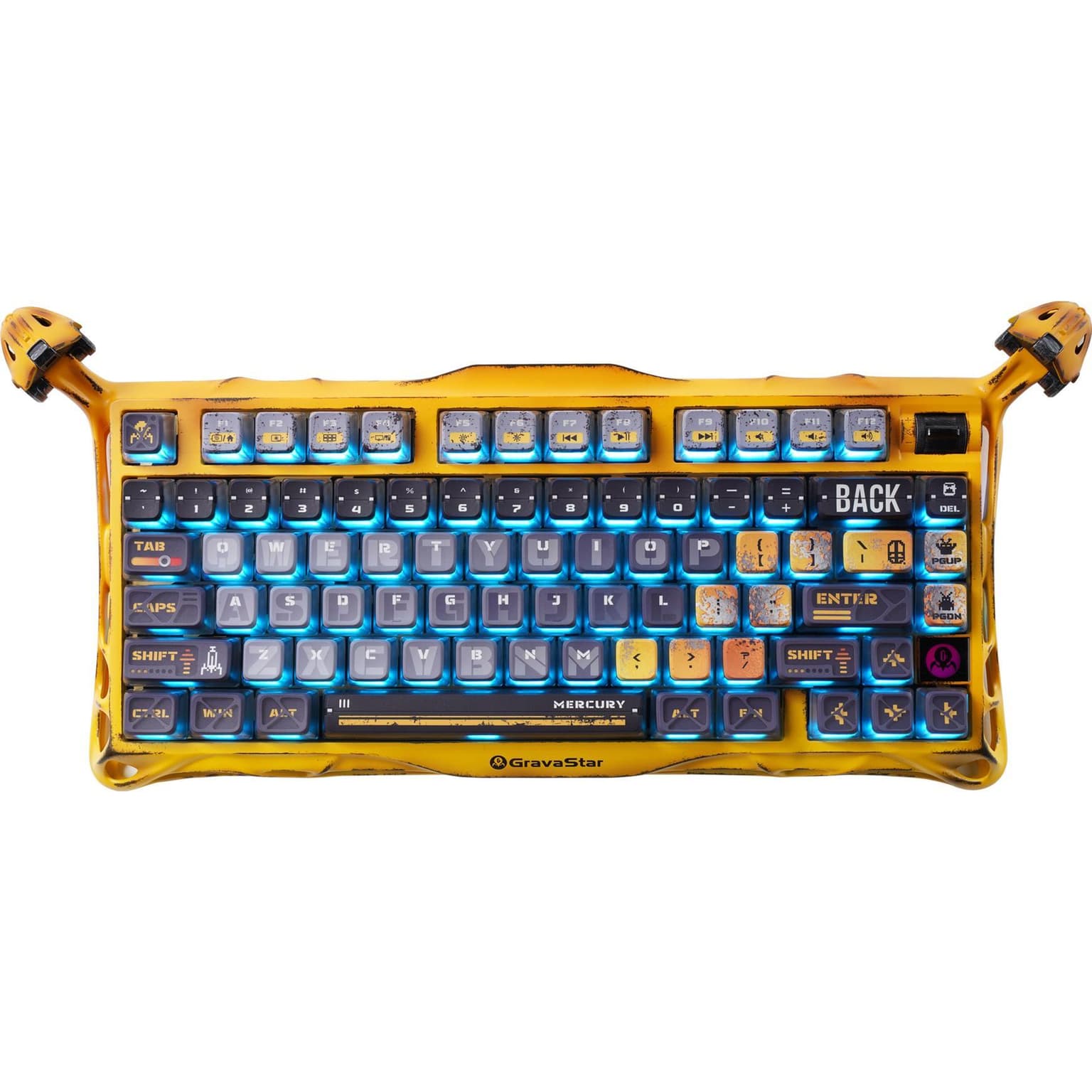 GravaStar Mercury K1 Pro Yellow Keyboard
