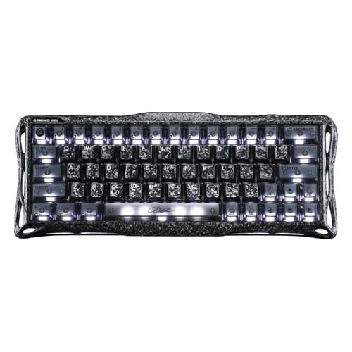 Keyboard GravaStar Mercury V60 Pro 60keys, UFO Magnetic Gaming, 8K, USB-A, RGB, Cyber Frost Black