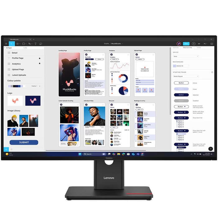 Lenovo ThinkVision T32UD-40 31.5'' 3840x2160 350 cd/m² 4 ms 60Hz Eclipse Black 64B0GAT1EU