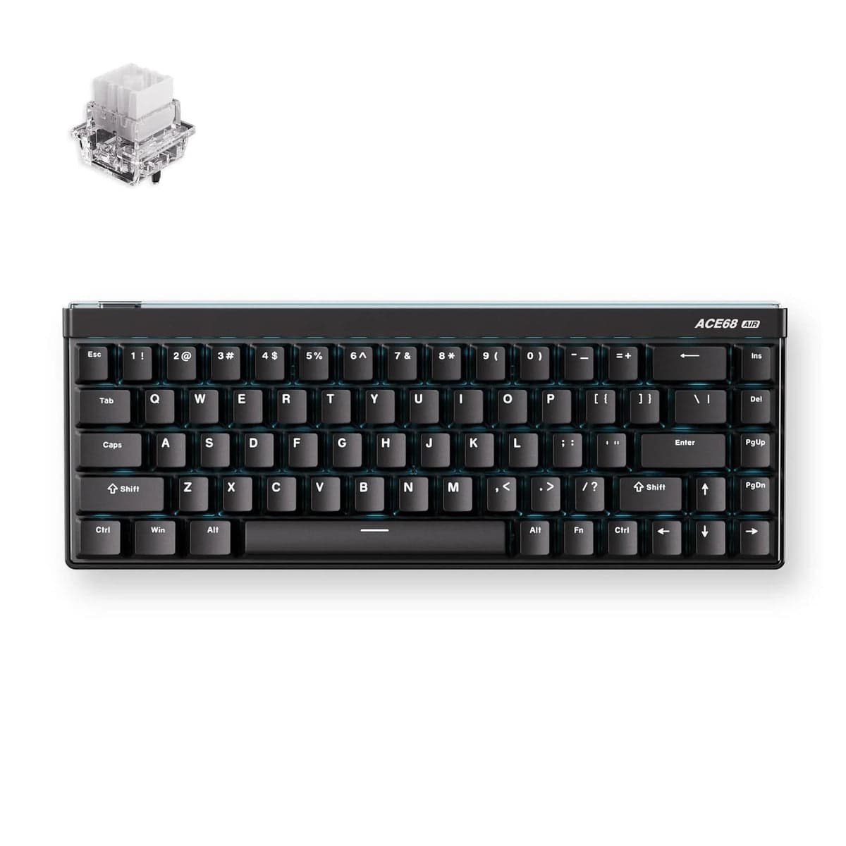 MCHOSE keyboard Ace 68 Air Hall Effect, Mount Tai Magnetic, 8K, USB-A, RGB, Aurora Black