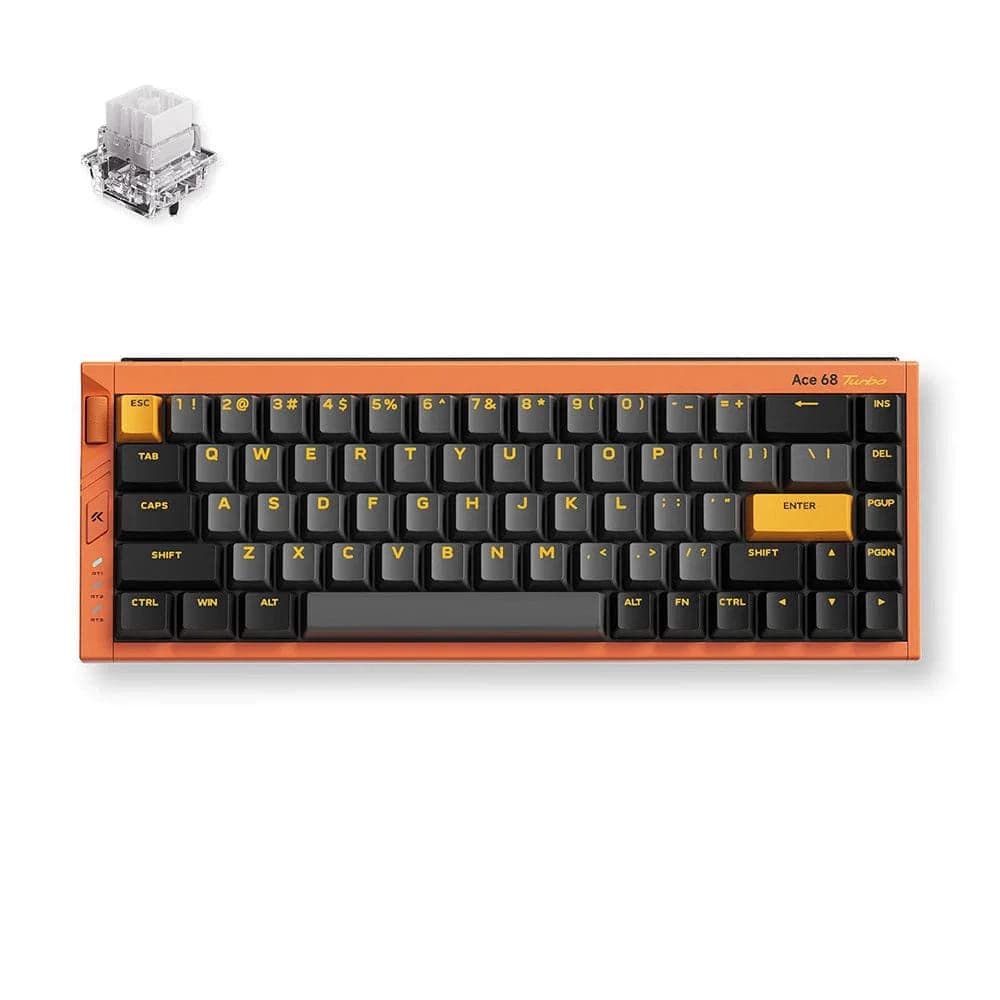 MCHOSE keyboard Ace 68 Hall Effect, Mount Tai Magnetic, 16K, USB-A, RGB, Galaxy Orange
