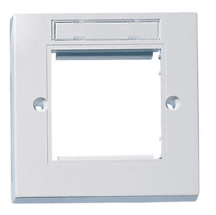 Molex Labelled Single Gang Wallplate 17-0111-02