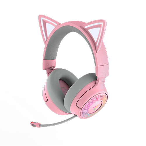 Razer Headset Kraken Kitty V3 Pro, USB/BT/WL, quartz