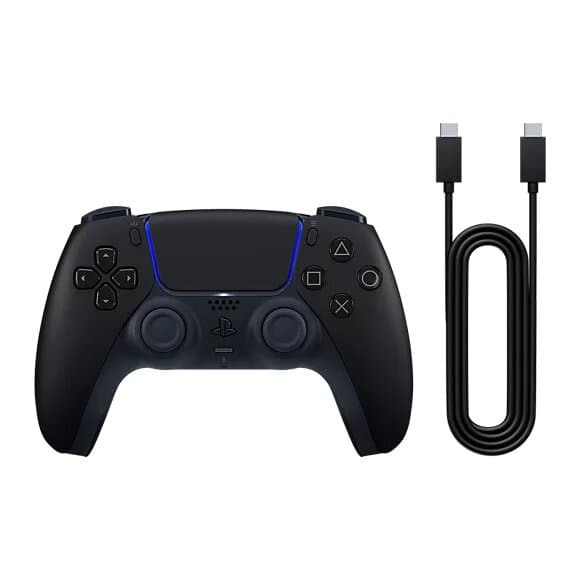 Sony PlayStation DualSense Wireless Controller Midnight Black & USB Cable for PC /KIA