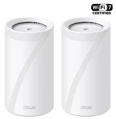 TP-Link Deco BE85(2-Pack) BE19000 Whole Home Mesh Wi-Fi 7 System